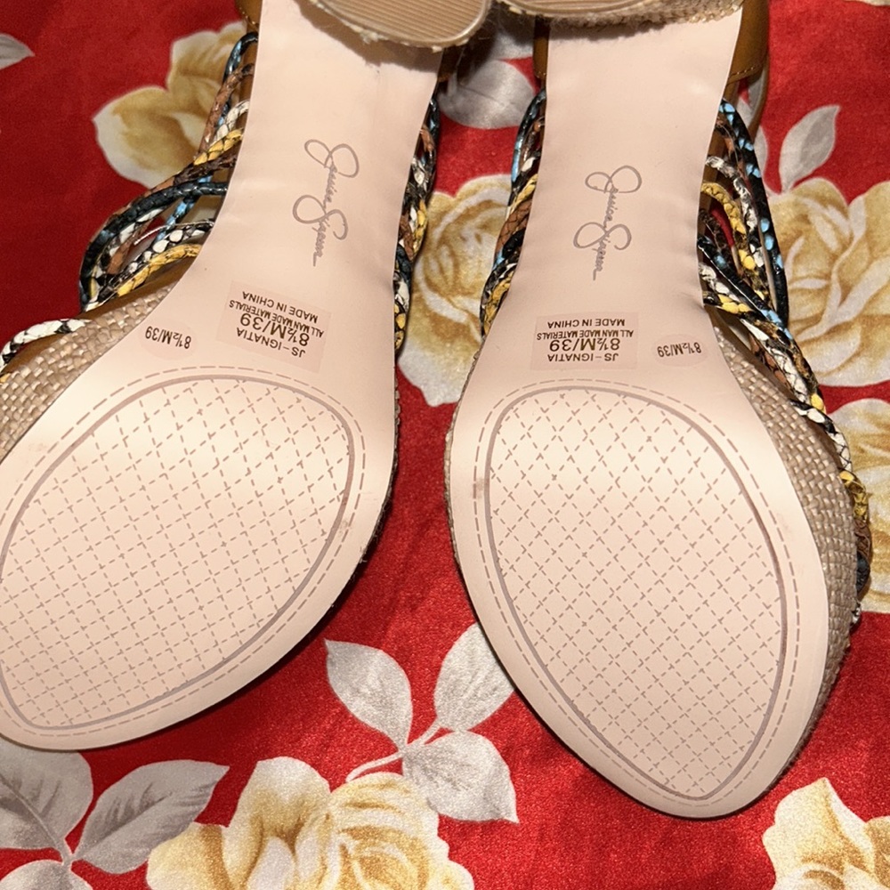 Jessica Simpson Tan Braided Strappy Heels - Multi - Picture 4 of 5